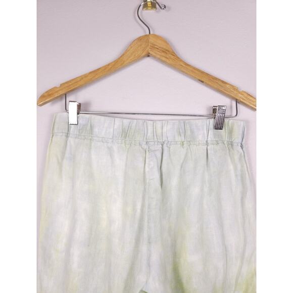 Pure Amici Small Women's Lightweight And Frayed Pants 100% Linen - Picture 13 of 13